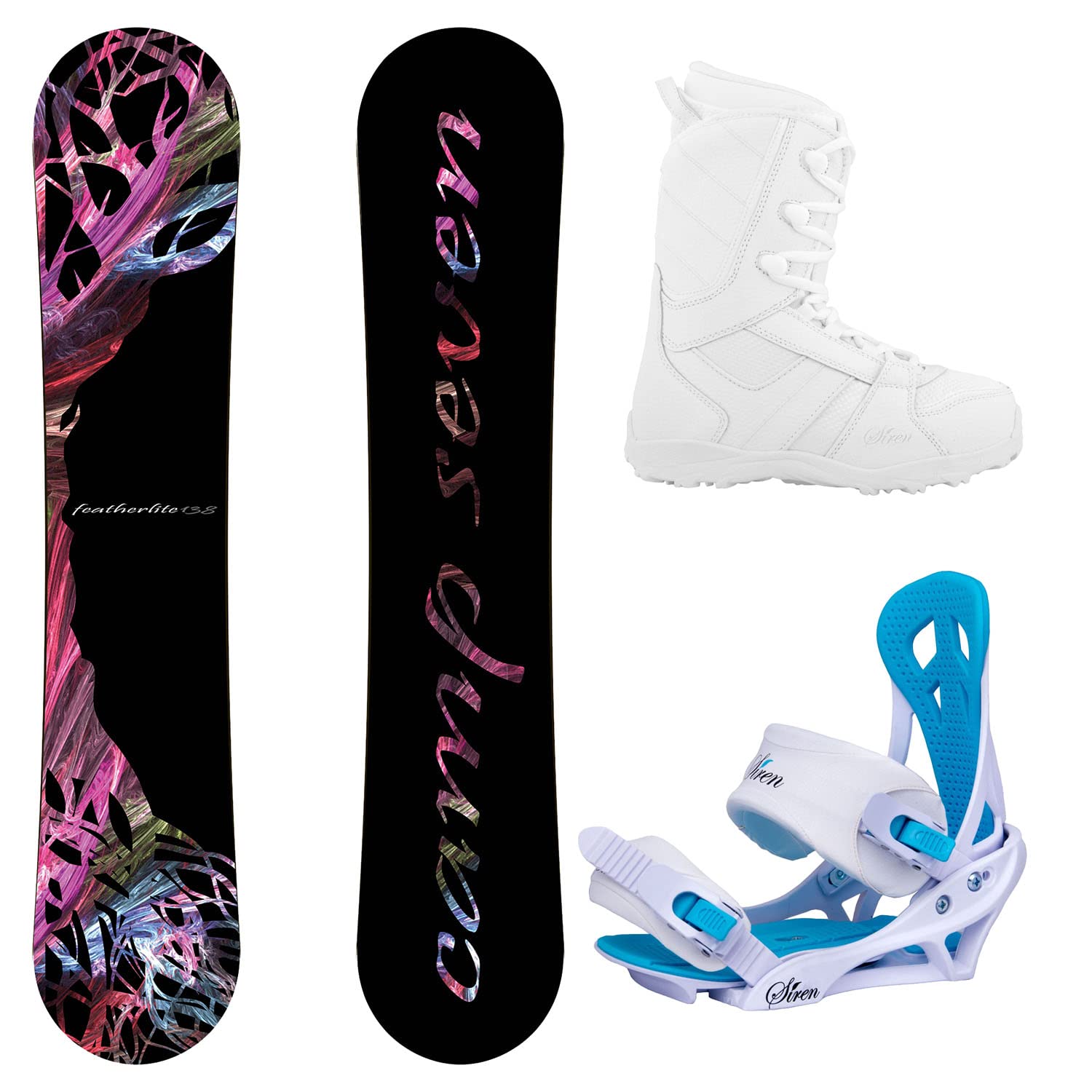 Amazon.com : Camp Seven Featherlite Women's Complete Snowboard